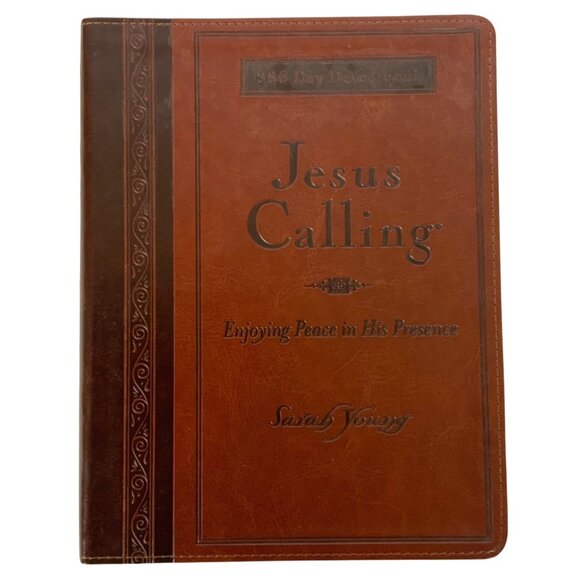 Jesus Calling 365-Day Devotional By Sarah Young Large Text Leathersoft Book - Picture 1 of 3